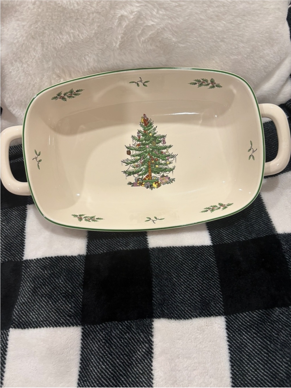 SPODE Christmas Tree Serving Platter - NEW (no box)